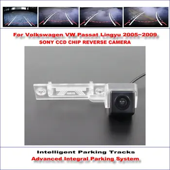 

Car Rear Reverse Camera For Volkswagen VW Passat Lingyu 2005~2009 Intelligent Parking Tracks Reverse Backup Camera 580 TV Lines