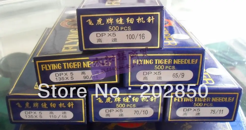Бренд Flying Tiger DPx5 110/18 швейные иглы 500 шт игл/партия для промышленных машин шитья
