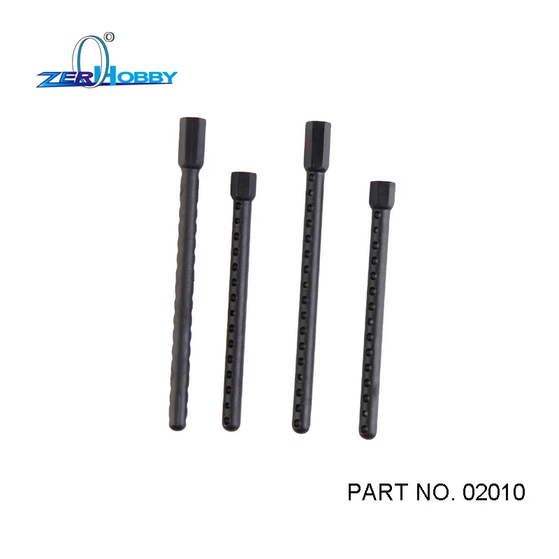 

4 Pcs 02010 Body Post HSP Spare Parts for 1/10 RC 4WD Model Car Black New