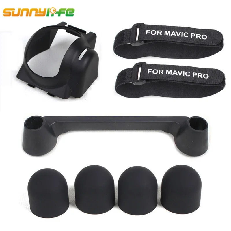 

Sunnylife 4in1 DJI Mavic Pro Accessories Controller Thumb Joystick Motor Protective Cap Propeller Fixing Strap Lens Hood Case