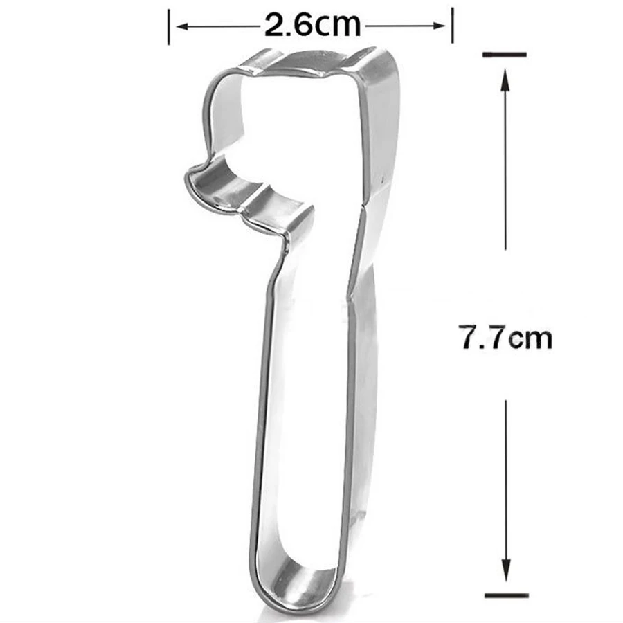 Лидер продаж Нержавеющая сталь Зубная щётка Зубные пасты зуб набор печенья Главная DIY 3 шт. Cookie Печенье Марки выпечки аксессуары