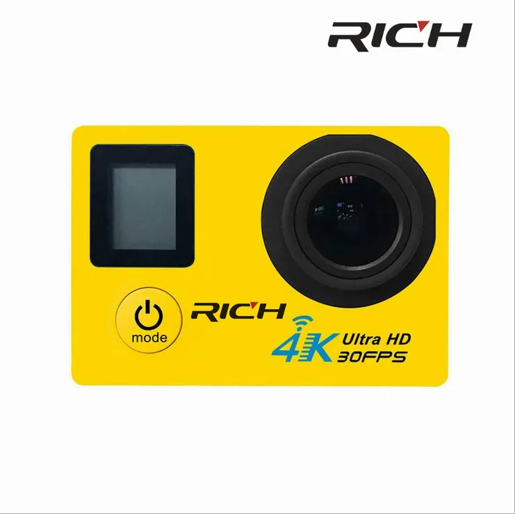 Богатая SJ8000D 4K 30FPS 2 7 K Экшн камера 16MP WiFi Спортивная s двойной ЖК дисплей 30 м