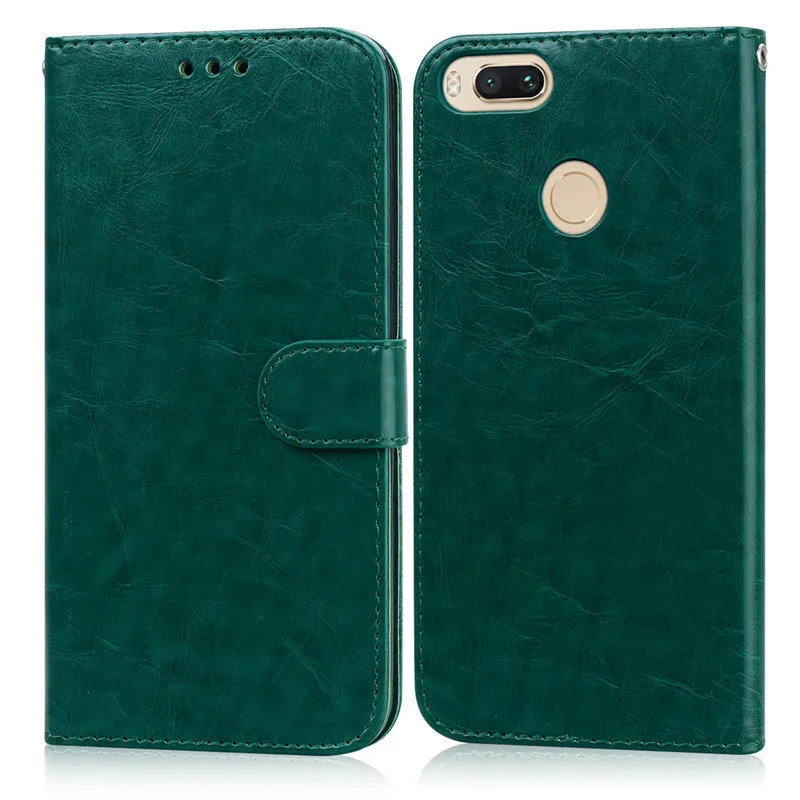Dark Green Xiaomi mi A1 чехол, кожаный чехол, Мягкая силиконовая задняя крышка, чехол для телефона для Xiaomi mi A1 mi 5X mi 5X Xiao mi A1 чехол s бампер - Цвет: Dark Green