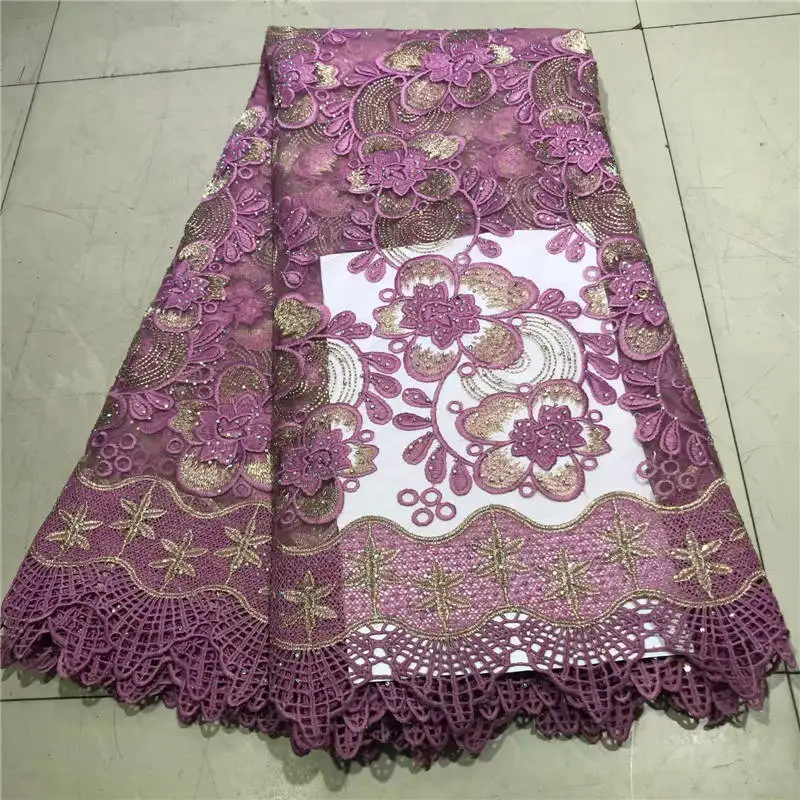 

ZQJ!African Lace Fabric 2019 Embroidered Nigerian Laces Fabric High Quality French Tulle Lace Fabric For Women Dress ! J40805
