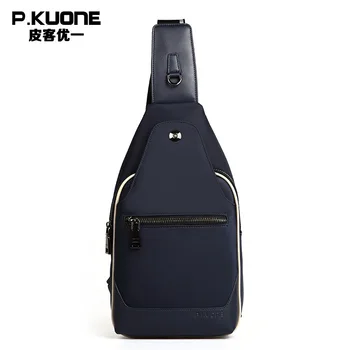

New Arrival Fashion Nylon Men's Messenger Chest Bag Single Shoulder Crossbodys Bag for Travel P750590 Blue
