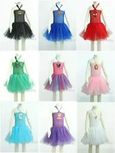 superhero girl costume Purple White Pink Black Tutu Dress With Headband Birthday Sets For Baby Girls