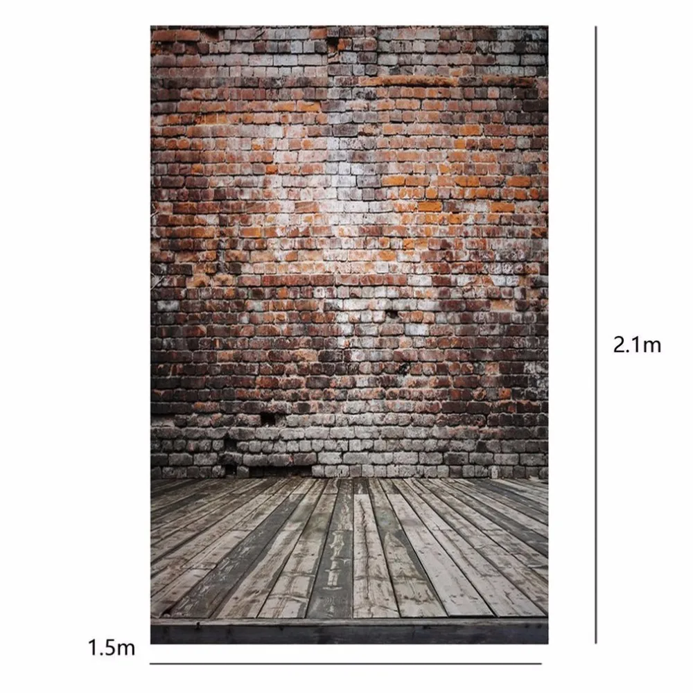 1,5*2,1 м фон для студийной фотосъемки в винтажном стиле с кирпичной стеной бесшовная Светоотражающая Складная Ткань для фотосъемки