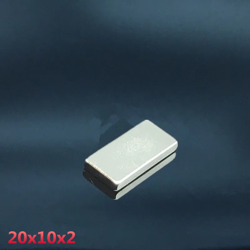 50pcs neodymium 20x10x2 mm N35 Small Square power Strong 20*10*2mm Rare Earth
