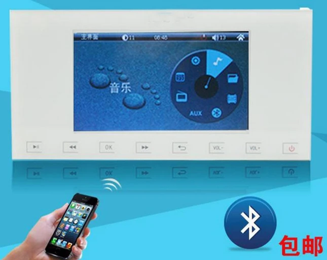 

4.3 5 7 inch led lcd tft HD panel display Wall Mounted remote controller background music player With Media player