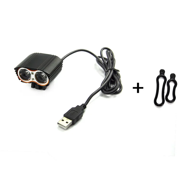 Водонепроницаемый 3000лм XM-L T6 светодиодный велосипедный USB головной светильник, Аксессуары для велосипеда - Цвет: LRK2B