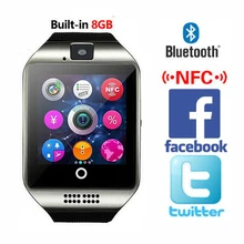 2016 New Bluetooth Smart Watch Waterproof Apro Smartwatch Support NFC SIM Card 1.3M Camera For Iphone For Samsung Android Phone