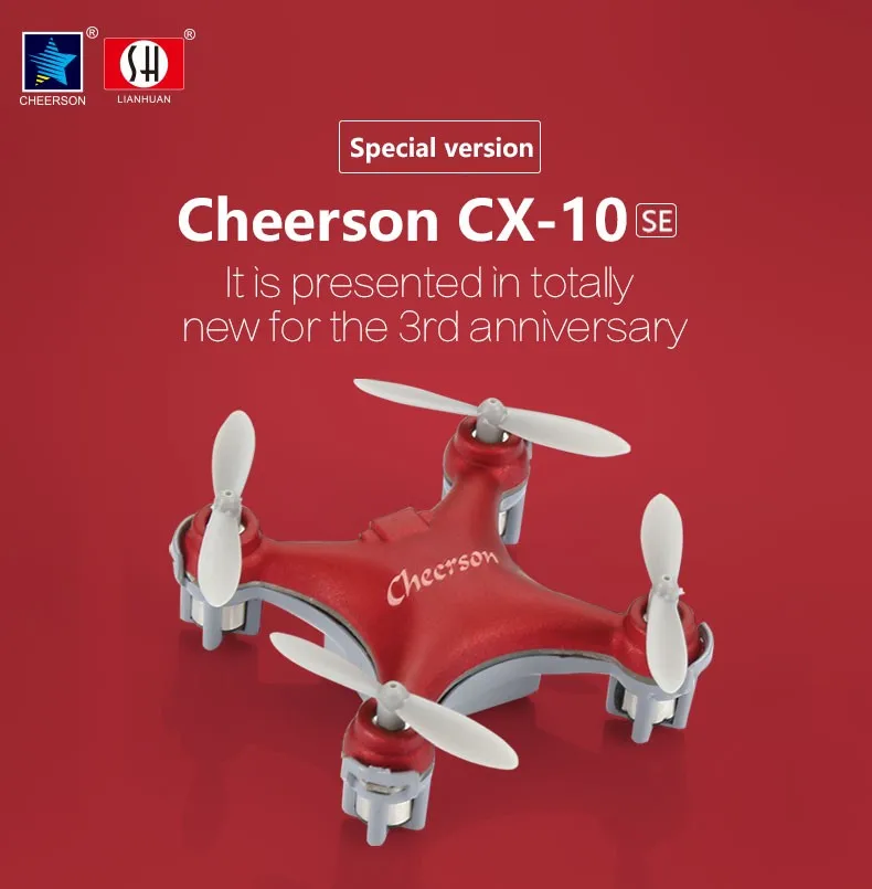 Cheerson CX-10SE мини-Дрон Квадрокоптер Карманный Дрон пульт дистанционного управления детская игрушка 4CH 3D переворачивается RC нано Квадрокоптер вертолет RTF VS H20