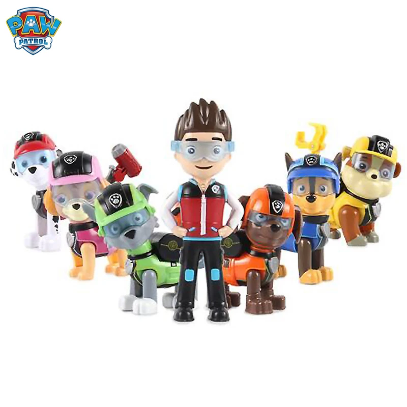 Paw Patrol автомобиль скользящая команда Рокки чейз игрушка Спасательная команда игрушка «Щенячий патруль» Juguetes Фигурки игрушки