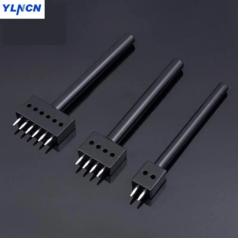 

Black round row Punch Porous Round rushing DIY leather tool Diamond Diy Leather Tool