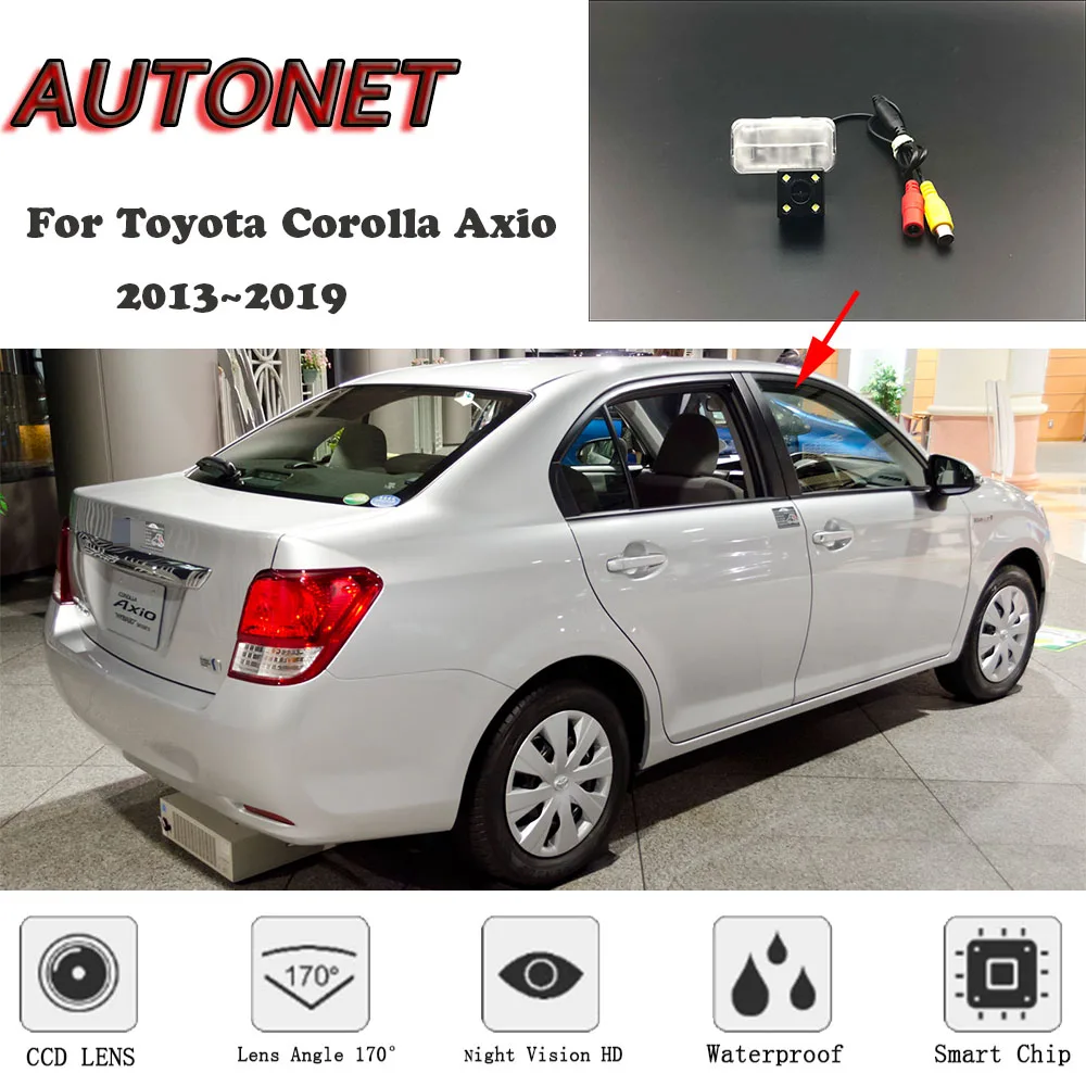 AUTONET HD Night Vision Backup Rear View camera For Toyota Corolla Axio 2013~2019 CCD/license plate Camera