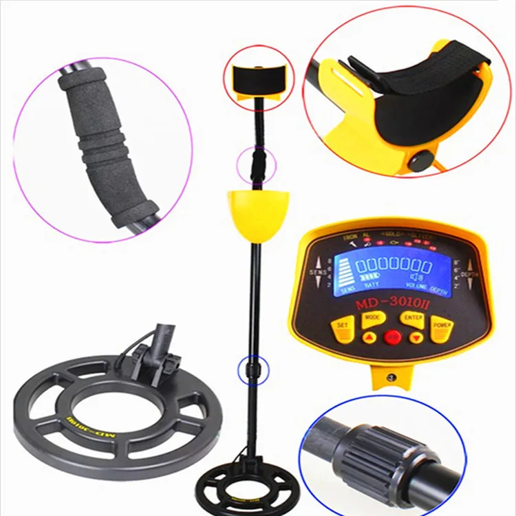 Free shipping MD3010 Hot Sale Gold Detector With LCD Underground Metal