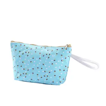 

New Vintage Floral Printed Cosmetic Bag Women Makeup Bags Female Zipper Cosmetics Bag Portable Travel Make Up Pouch