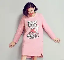 New arrival Spring Maternity dresses glasses cat hollow cotton pregance clothes SH-2695