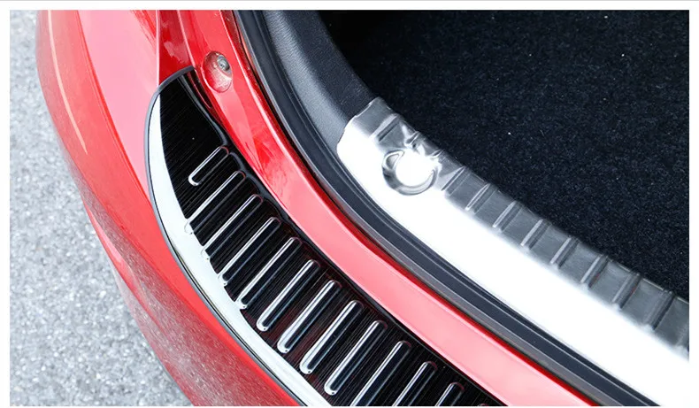 Нержавеющая сталь внешний задний Багажник крыло накладка автомобильные аксессуары хэтчбек седан для Мазда 3 Мазда 3 axela