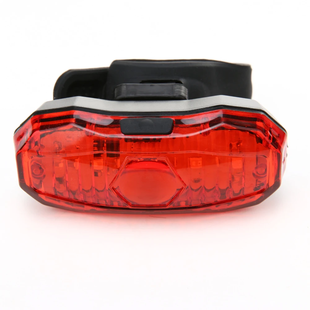 Super Bright Bike Bicycle 5 LED Red Lamp Back Safety Waterproof IPX6