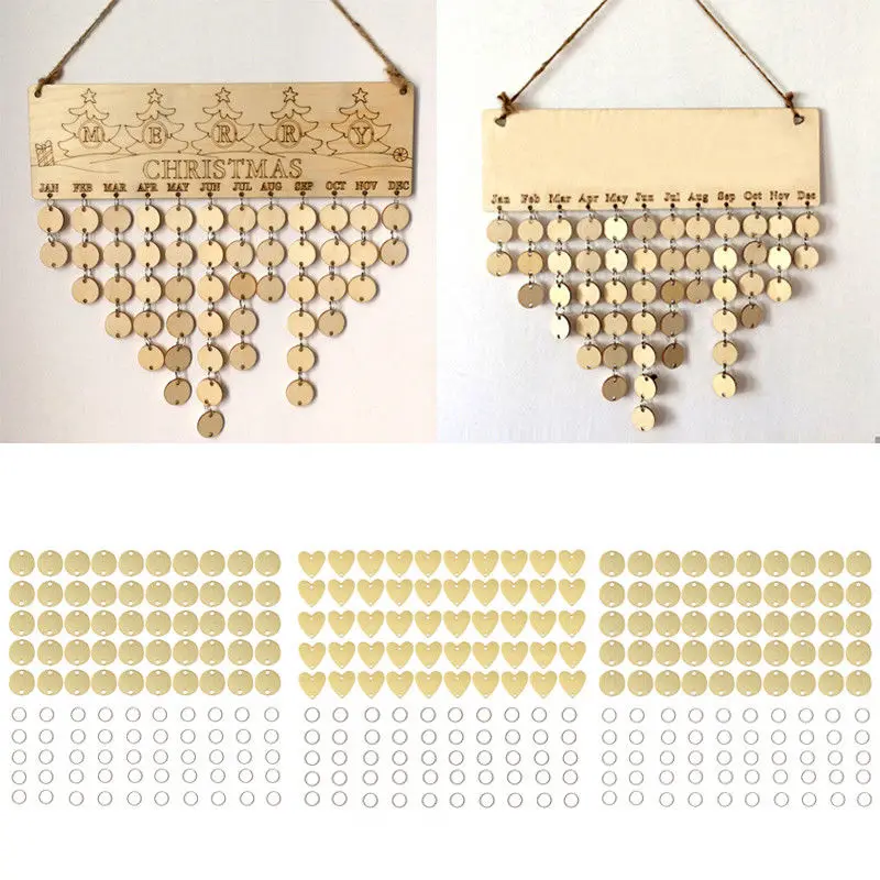 

50 PCS Unfinished Wood Discs Coins Circles with Holes DIY Family Birthday Lots Blanks Wood Memory Slices Diffuser Beads