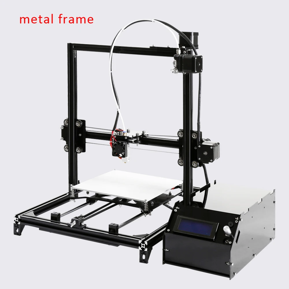  2016 New 3d Color Printer Kits Large Size 3dprinter With Filament  SD Card 