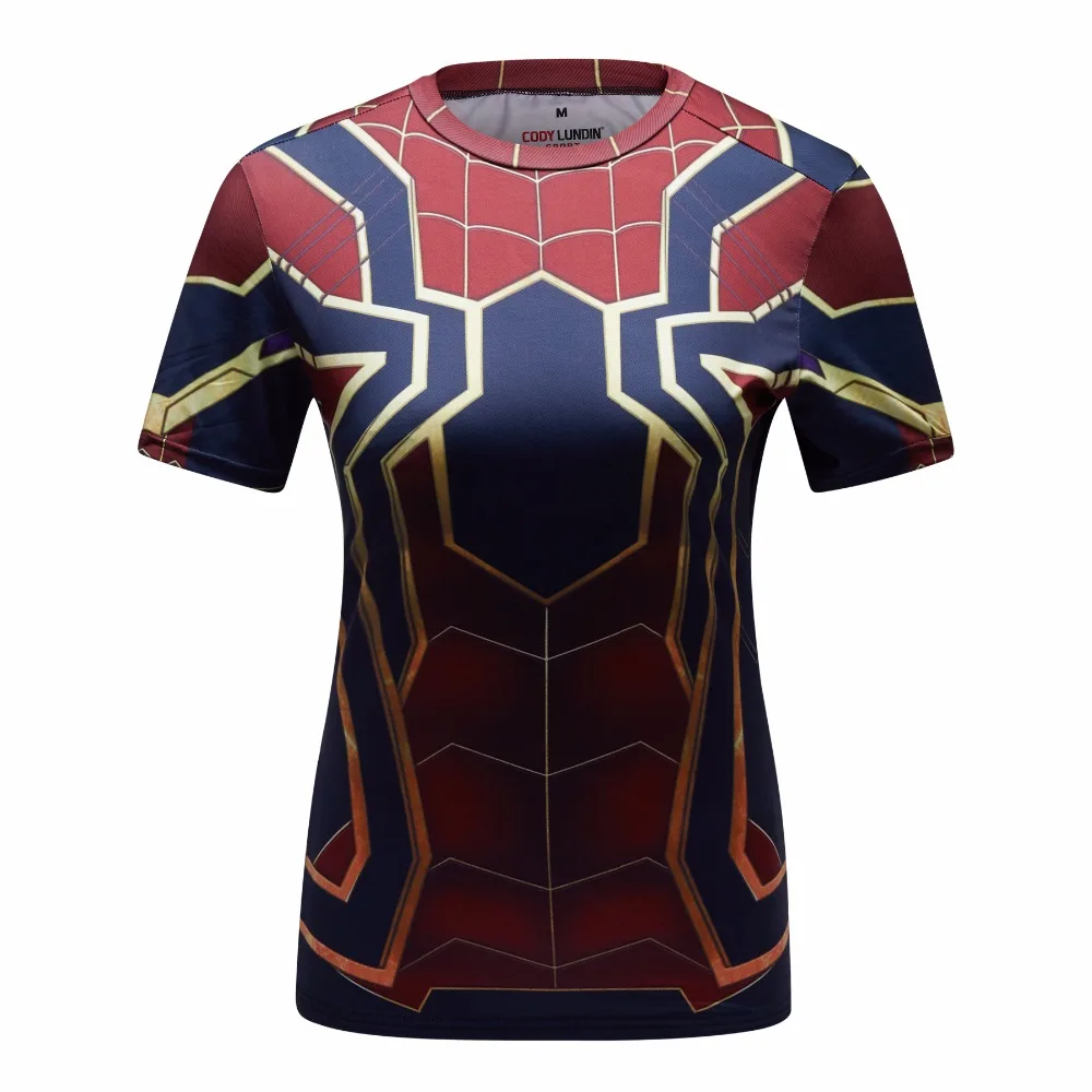Новая женская футболка сиамские колготки одежда Марвел Супермен/Бэтмен футболка с длинными рукавами для девочек фитнес колготки компрессионная рубашка