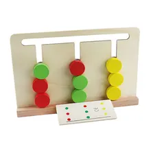 Мозг деревянная игра для раннего развития детей Математика монтессори игрушка три Цвет игра материалы Montessori Монтессори игрушки для детей C866Z