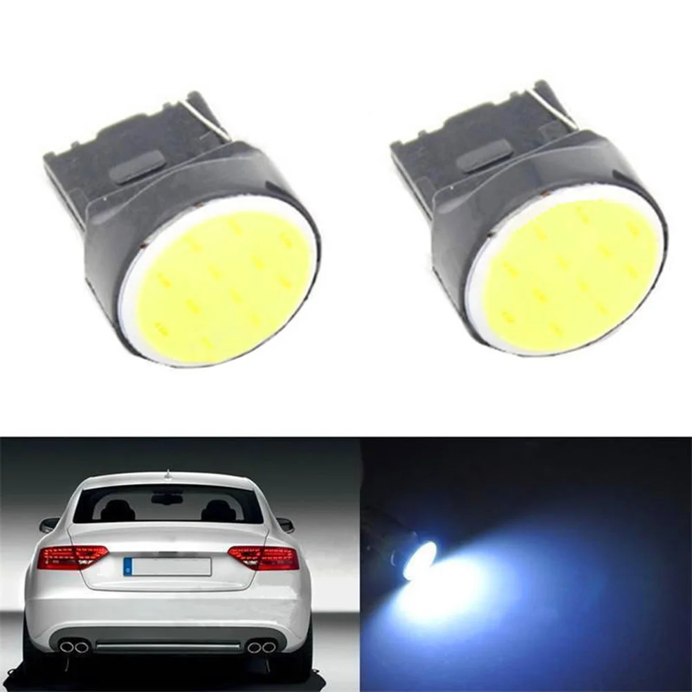 New Arrival 4pcs T20 SMD COB 7440 7443 W21W LED Car Reverse Stop Breaking Brake Light Rear Front Signal Turn White | Автомобили и