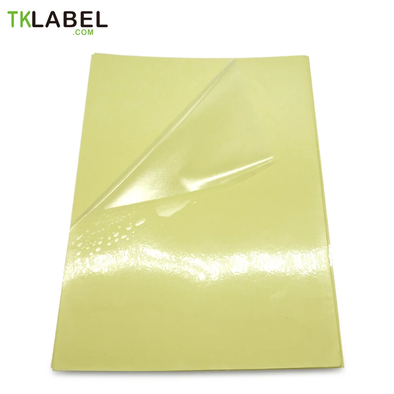 clear waterproof labels for laser printer