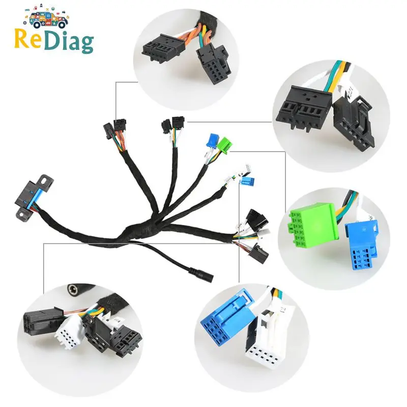 

EIS ELV Test cables Work with VVDI MB and CGDI MB TOOL 7G+ISM+MB ESL for Mercedes Benz 5 in 1 MOE001 Dashboard Connector