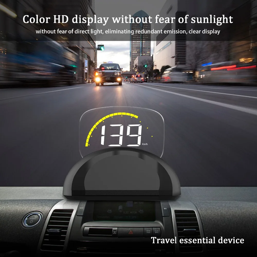C700s автомобиля HUD Дисплей OBDII + GPS Системы превышение скорости Предупреждение