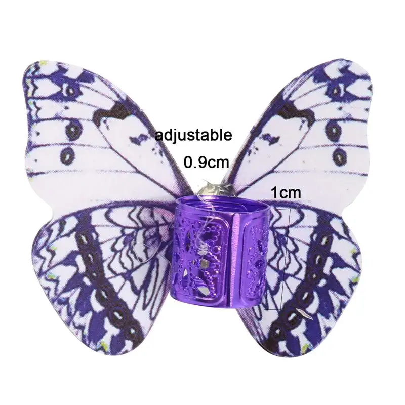 10Pcs Butterfly Hair Braid Dreadlock Beads Colorful Hair Cuffs Clips Rings Tube Tiara Crow Hairbraid Hairstyling Tool 10Pcs Butterfly Hair Braid Dreadlock Beads Colorful Hair Cuffs Clips Rings Tube Tiara Crow Hairbraid Hairstyling Tool