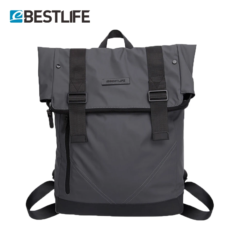 BESTLIFE casuales de los hombres mochilas de cuero de PU Flip Mochila Escolar de Moda hombre urbano impermeable bolsas de viaje Mochila BESTLIFE casuales de los hombres mochilas de cuero de PU Flip Mochila Escolar de Moda hombre urbano impermeable bolsas de viaje Mochila