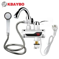 3000 Вт температурный дисплей мгновенная горячая вода кран Tankless Электрический кран кухонный мгновенный горячий кран водонагреватель воды Отопление - изображение