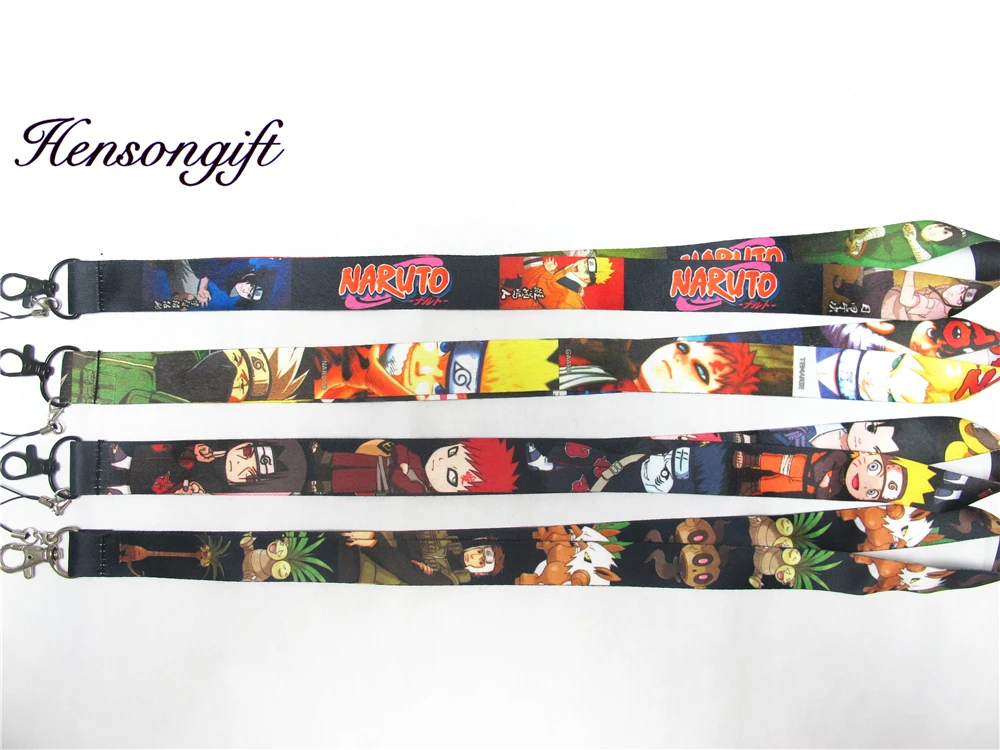 

Kids Naruto Key Lanyard Badge ID Holders Japanese Anime Neck Strap Keychians