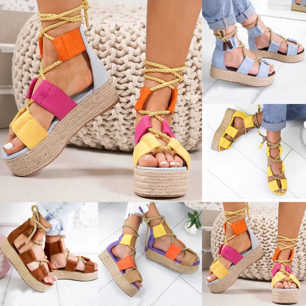 SAGACE/женские Вьетнамки Chaussures удобные босоножки на танкетке женская прогулочная
