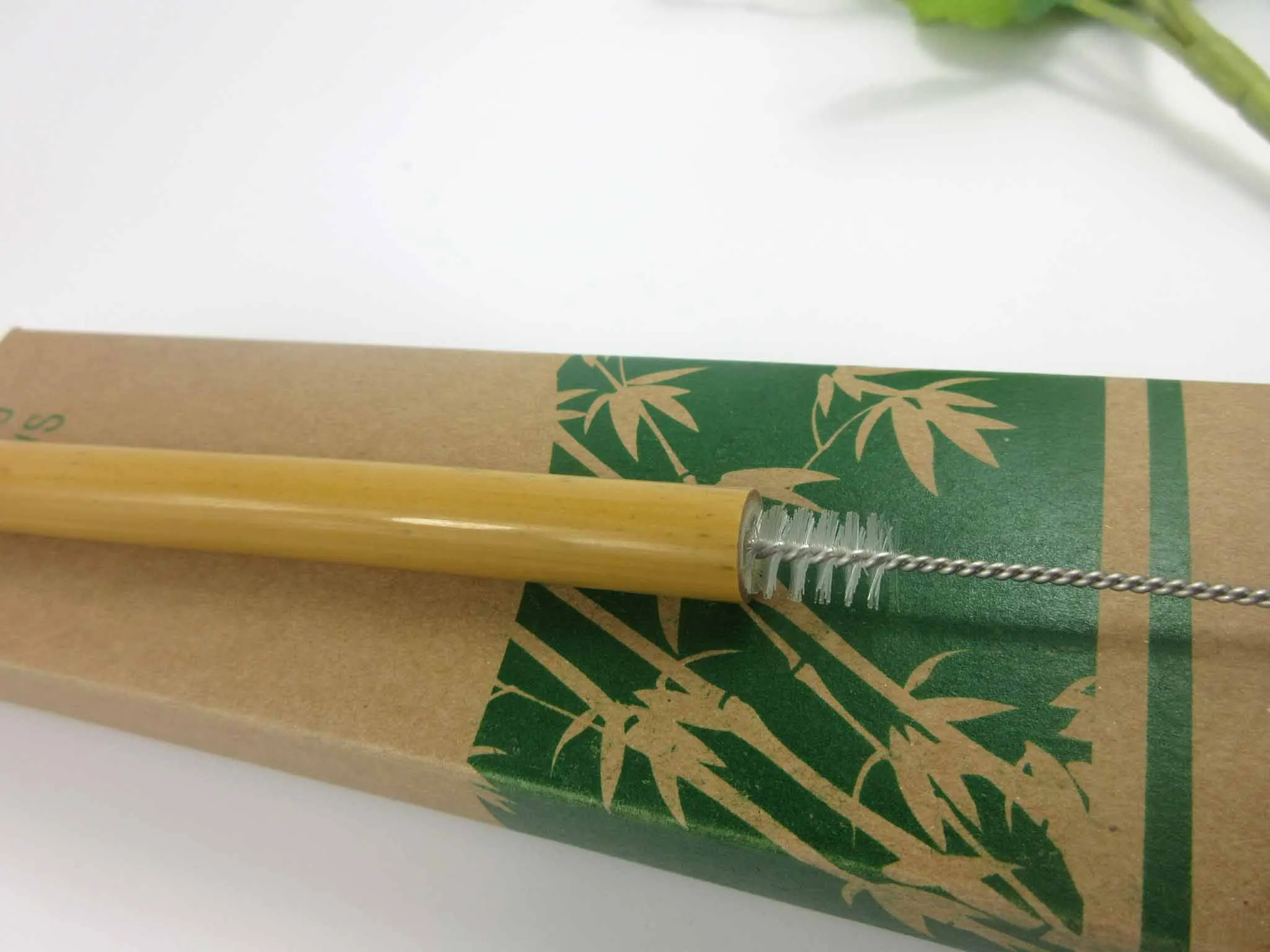 Оптовая продажа 100 шт. Экологически чистая многоразовая соломинка 20 см C желтая