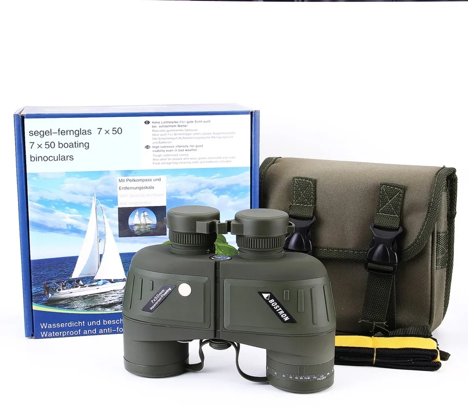 شحن مجاني hd مناظير الصيد للماء no الداخلية البوصلة ، خط الفرقة تتراوح الفرعية ، 7x50 التكبير تلسكوب