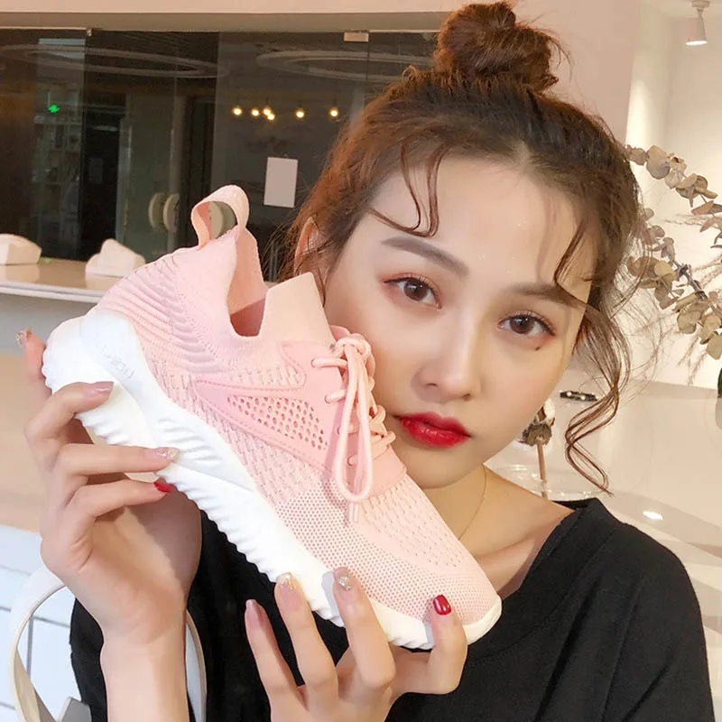 

Spring And Summer New Ladies Sneakers Breathable Low To Help Casual Women's Shoes Outdoor Sports Non-slip Women's Tennis Shoes