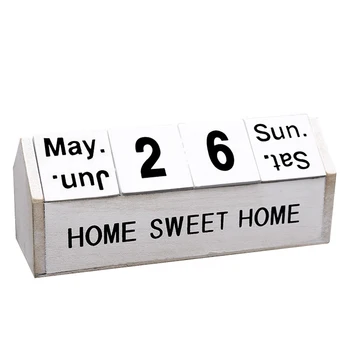 

Nordic Simple Style Wooden Desktop Decoration Desk Calendar Creative Calendar Living Room Dining Room Display Window INS Stylish