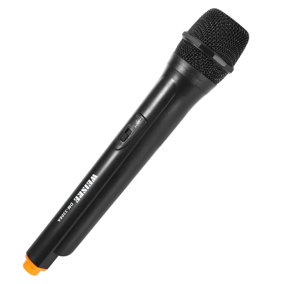 WEISRE DM-3308A المهنية VHF ميكروفون لاسلكي نظام مع المزدوج قناة الارسال يده الميكروفونات Mic 3308A
