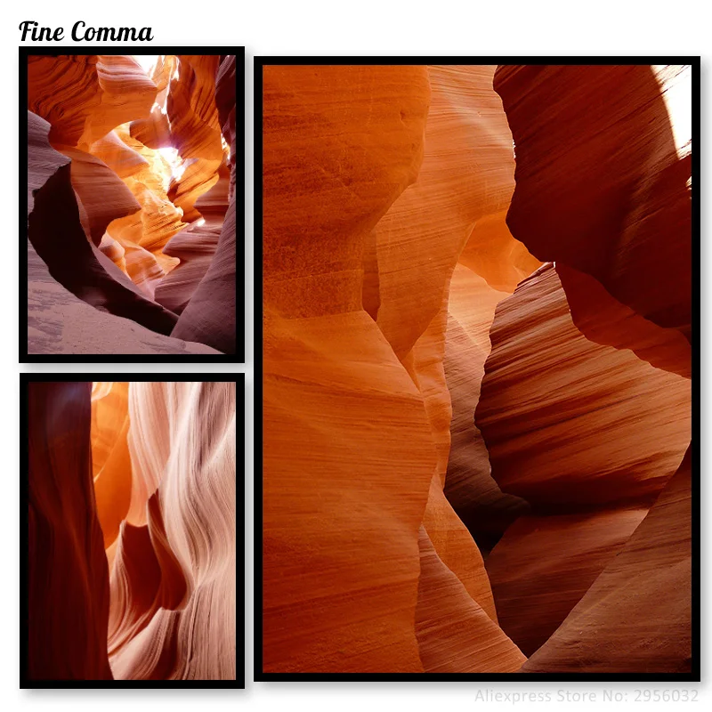 

Antelope Canyon Scandinavian Decor Art Decor Posters and Prints Wall Picture for Living Room Wall Art Canvas Print Decoration