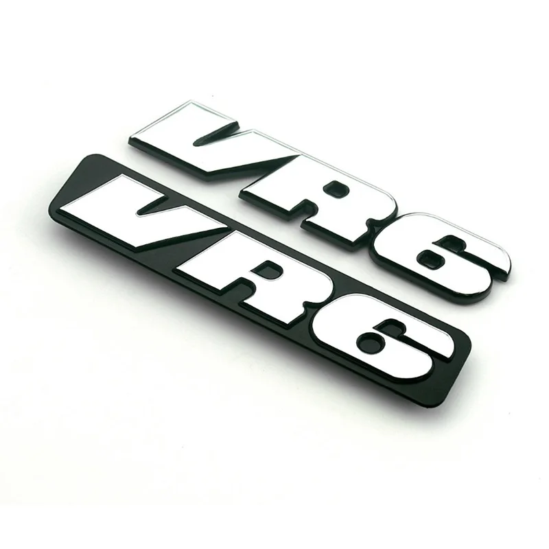 

VR6 3D Emblem ABS Car Grille Emblem Badge Sticker for Polo Golf 2 Corrado MK2