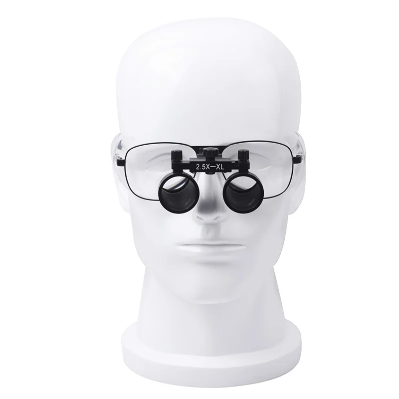  HD Headband Wide Field 2.5X Dental Magnifying Glass Foldable Eye Glasses Orthopedic Dental Surgery 
