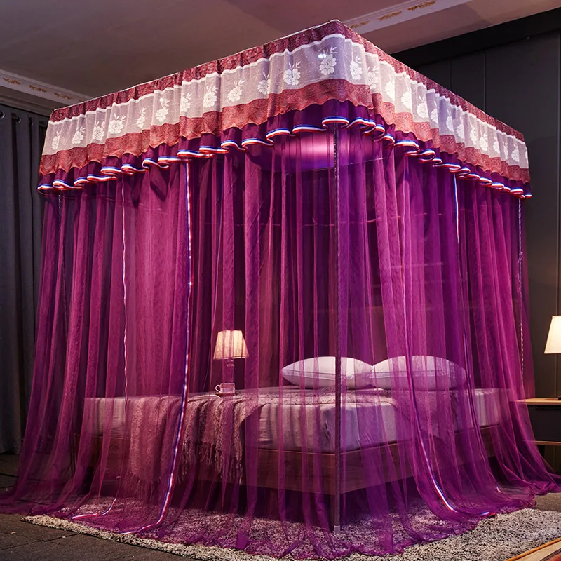 Фиолетовая зеленая коричневая красная Роскошная трехдверная белая кружевная