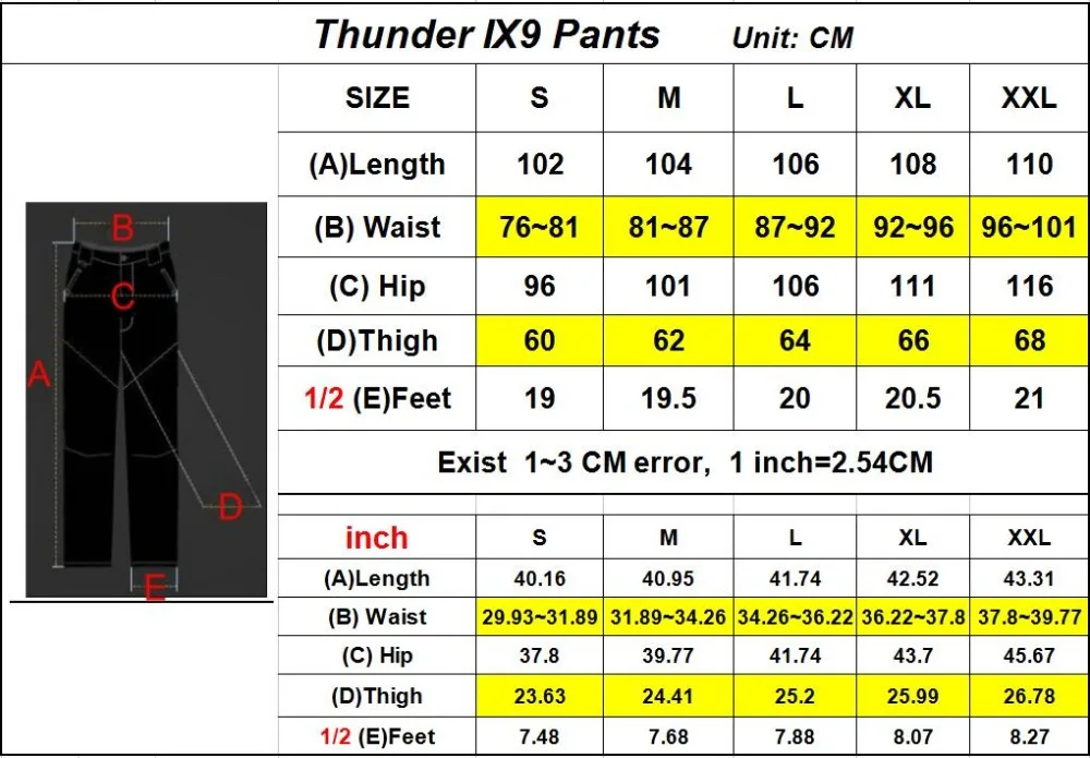 Ман Thunder IX9 Брюки карго Военная Униформа Тактический Мотобрюки армейские поход на открытом воздухе SWAT Hunter поезд армии Мотобрюки T-001