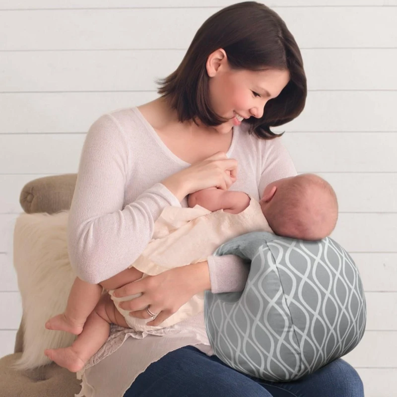 Newborn Baby Breastfeeding Pillow Anti-Reflux Milk Feeding Pillow Burping Cushion Lactating Mum Nursing Pillow Hand Rest Support