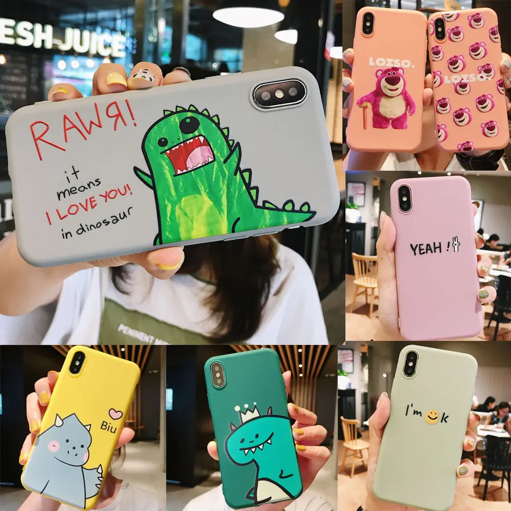 

Cartoon Dinosaur Bears Case for OPPO F1S F5 F9 Pro F11 A3 A33 A37 A5 A3S A57 A39 A59 A73 A77 A79 A7X A83 A9 Soft Silicone Cover