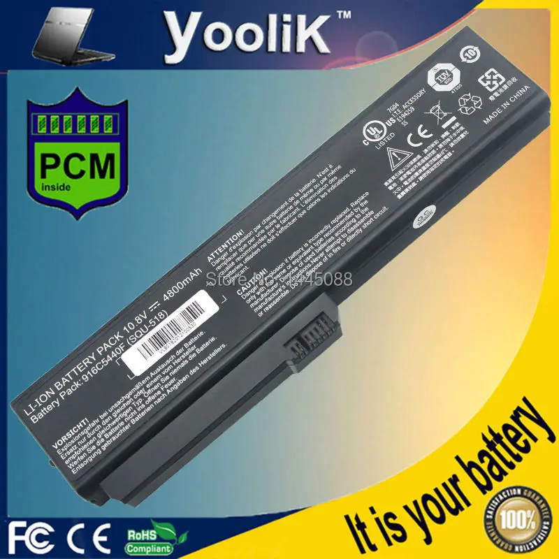 Аккумулятор для ноутбука Fujitsu Amilo Pro Si1520 Новый аккумулятор V3205 SQU-518 SQU-522 916C4850F 916C540F